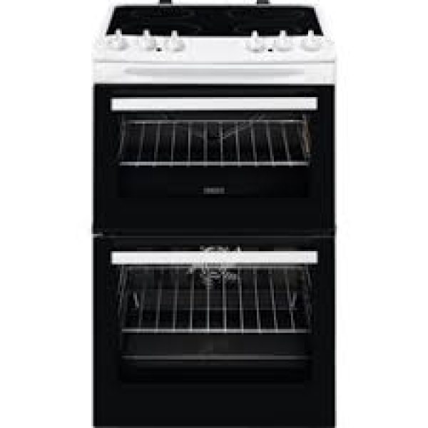 ZANUSSI 55 cm Electric Ceramic Cooker - White-0