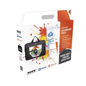 Port Laptop Accessory Bundle with Red Case-0