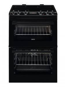 Zanussi 60cm Double Cavity Electric Oven I Black-0