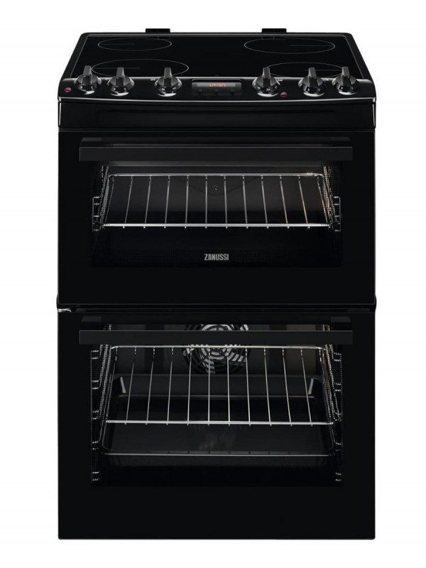 Zanussi 60cm Double Cavity Electric Oven I Black-0