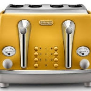 DELONGHI Icona Capitals 4-Slice Toaster - Yellow-0