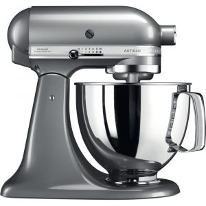 KitchenAid - Artisan 4.8L Stand mixer Silver-0