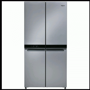 Whirlpool American Fridge Freezer - Stainless Steel-0