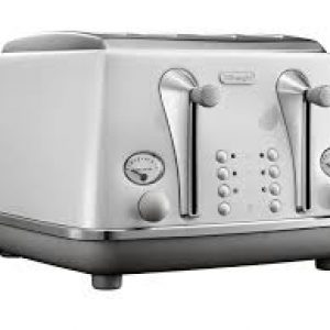 Delonghi Icona Capitals White 4 Slice Toaster -0