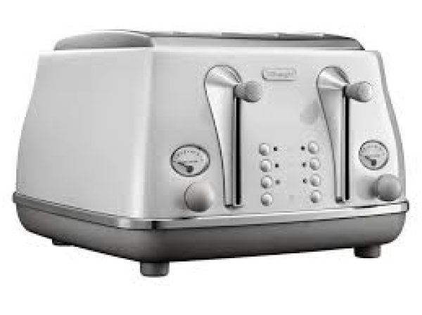 Delonghi Icona Capitals White 4 Slice Toaster -0