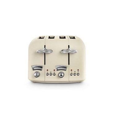 DeLonghi Argento Flora 4 Slice Toaster - Beige