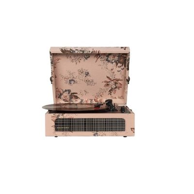 Crosley Voyager Portable Turntable with Built-in Bluetooth Receiver - Floral