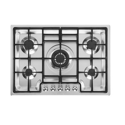 Smeg 72cm Classic Aesthetic Built-in Gas Hob | Stainless Steel