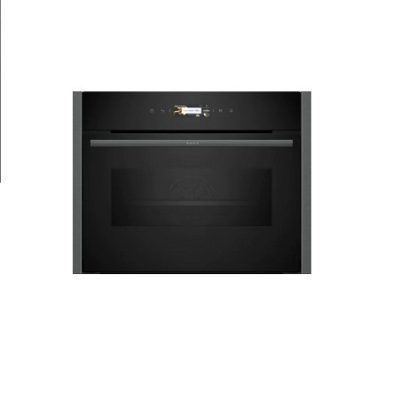 Neff Compact 45cm Ovens with Microwave - Black with Graphite-Grey Trim | C24MR21GOB