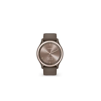 Garmin vívomove Sport Smart Watch With Silicone Band - Cocoa