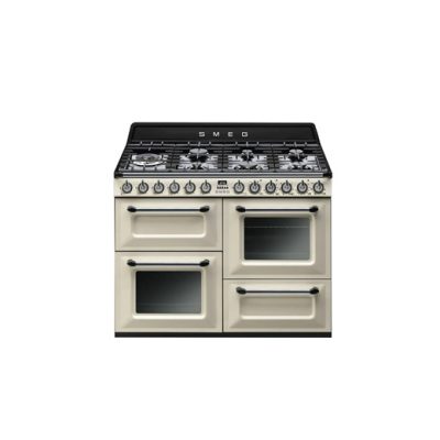 Smeg Victoria Dual Fuel Range Cooker Cream in Cream | TR4110P1