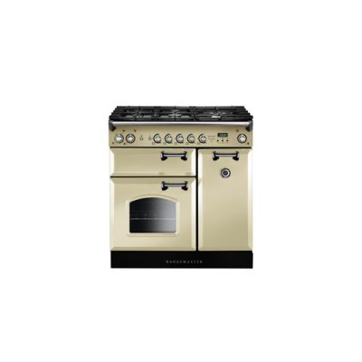Rangemaster Infusion Classic 90 Dual Fuel Cream with Chrome trim | INC90DFFCR/C