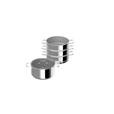 Berghoff 5 Piece Steamer Set Helix | Stainless Steel | 1315161