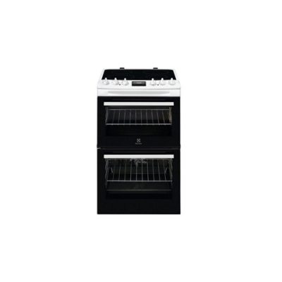 Electrolux 55cm Freestanding Electric Cooker with Ceramic Hob – White | LKR555100W