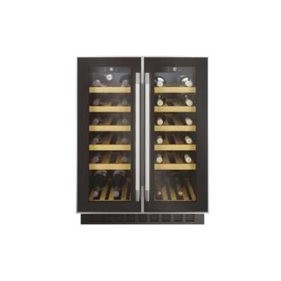 Hoover H-Wine 700 | Dual Zone 2 Door Wine Cooler | Black | HWCB60DUK/N