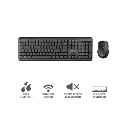 Trust T25022, Silent Wireless Keyboard & Mouse Set