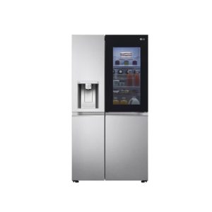 LG 635L InstaView™ American Style Plumbed Fridge Freezer - Stainless Steel | GSXE90BSAD.ABSQLGU