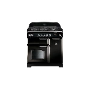 Rangemaster CLA90DFFBL/C 90cm Dual Fuel Range Cooker - Black Chrome