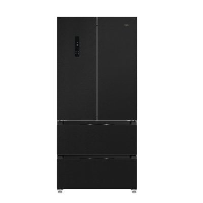 Whirlpool American Style Fridge Freezer 83cm 4 door - Black & Inox | WHG26513XK4UK