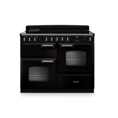 Rangemaster Classic Deluxe 110cm Induction Range Cooker - Glossy Black & Chrome | CLDLO110EIPGBL/CM1