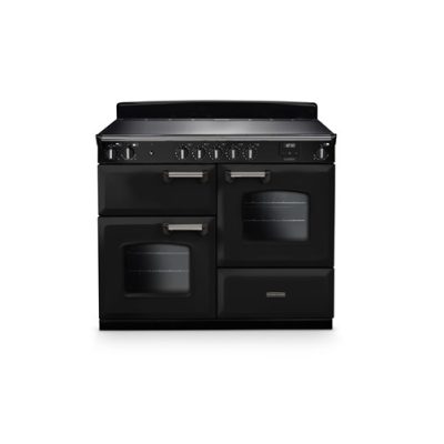 Rangemaster Classic 110cm Induction Range Cooker - Glossy Black & Chrome | CLO110EIPGBL/CM1