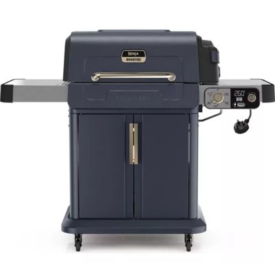 Ninja FlexFlame Gas 5-in-1 Outdoor BBQ - Blue & Gold | PG301UKBL