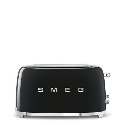Smeg 50's Retro Style 4 Slice Toaster | Black | TSF02BLUK