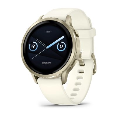 Garmin Venu 4 41mm Lunar Gold with Bone Silicone Band | 010-03013-00