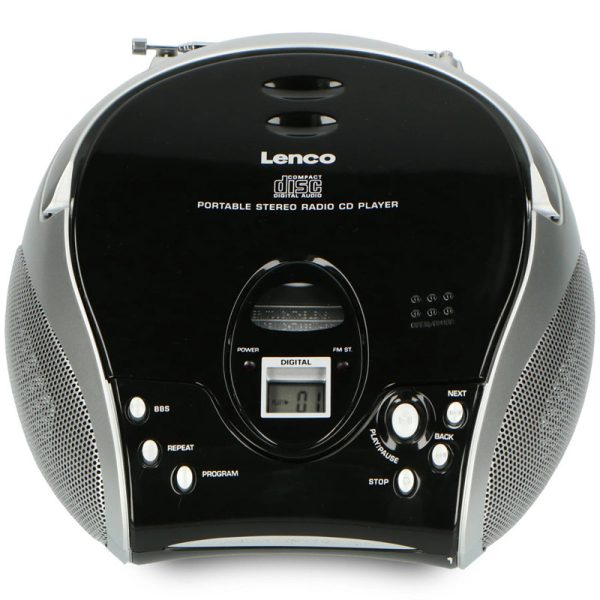 Black silver boombox 3
