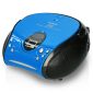 Blue black boombox